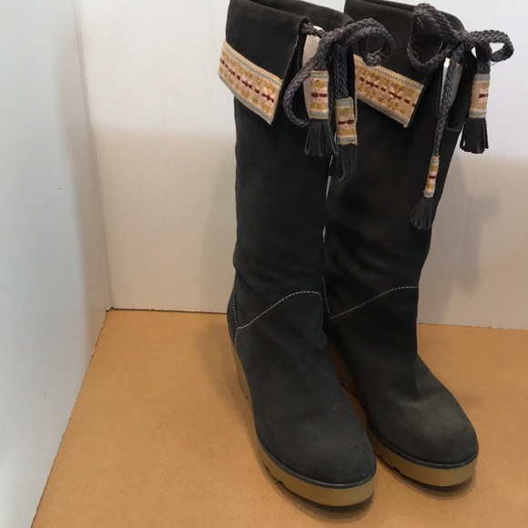 Marc Jacobs Suede Wedge Boots - Picture 5 of 8